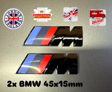 2x BMW M Sport Emblema Nero