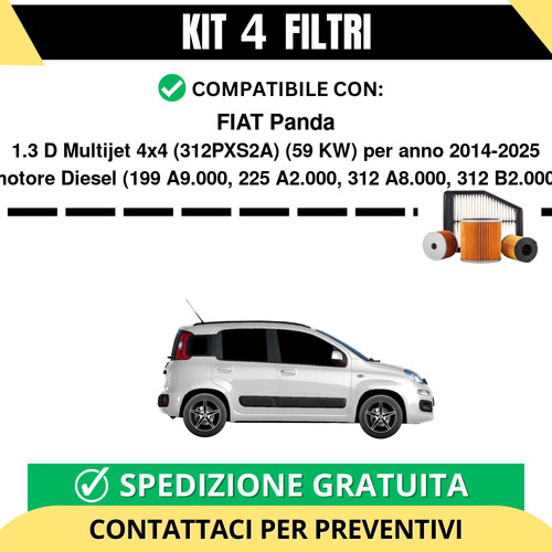 Kit tagliando filtri per - kit, 4