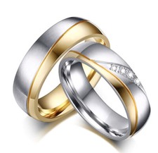 Coppia fedi fedine oro anelli