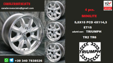 Cerchi lega minilite 5,5j 15 pollici Triumph TR2 TR6 4x114,3 4x4,5 WHEELS FELGEN