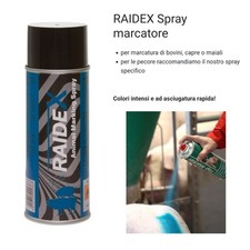 Spray marcatore Raidex segna animali vacche maiali pecore 400 ml identificatore 