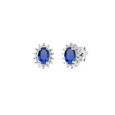Orecchini Donna Amen ROYAL LADY Mini Blu in Argento 925 codice ORLDPBBBL