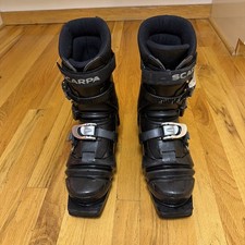 Scarponi da sci Scarpa T1 75 mm Telemark UK Shell 9/10 USA 10-11 /Liners 10