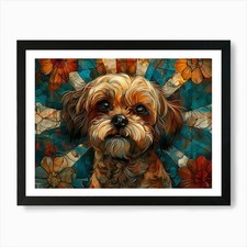 Lhasa Apso ritratto belle arti