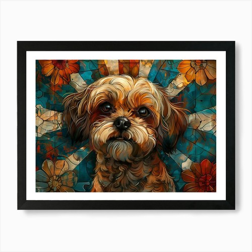 Lhasa apso ritratto belle arti - ritratto,