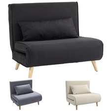 HOMCOM Poltrona Letto Singolo