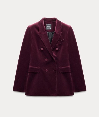 Blazer doppiopetto velluto