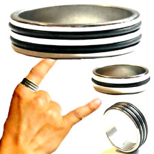 Anello in acciaio inox da uomo donna fede fedina fascia dito mignolo pollice