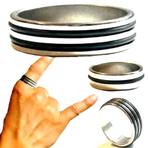 Anello acciaio inox uomo - inox,