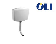 CASSETTA WC A ZAINO esterna OLI IVORY BIANCA in Plastica ABS MonoTasto Scarico