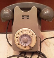 TELEFONO SIP A DISCO FISSO DA MURO ITALTEL anni 60/70 VINTAGE