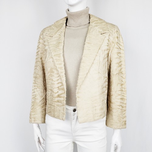 Giacca corta blazer agnello