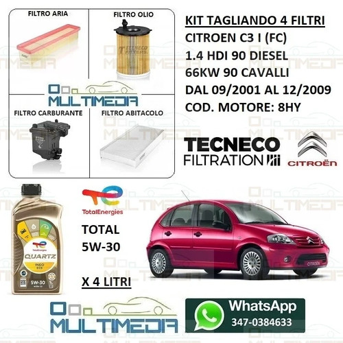 Kit tagliando filtri tecneco - tagliando, 4