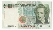 5000 LIRE BELLINI DECR 4