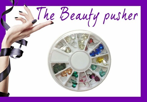 Ruota cuori strass - strass, unghie