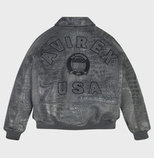 AVIREX USA ICON Bomber Croc