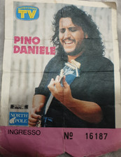 PINO DANIELE RARO Biglietto ticket concerto Roma live 1988