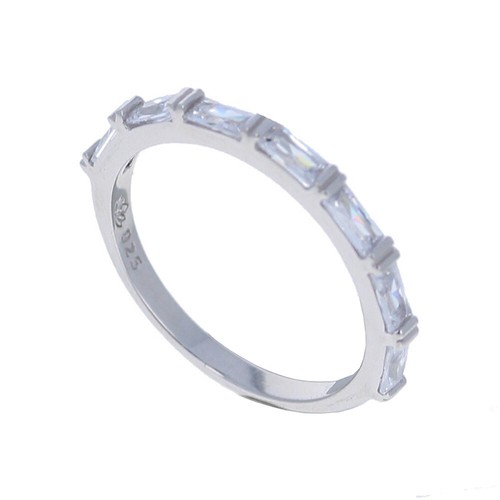 Fascia baguette argento