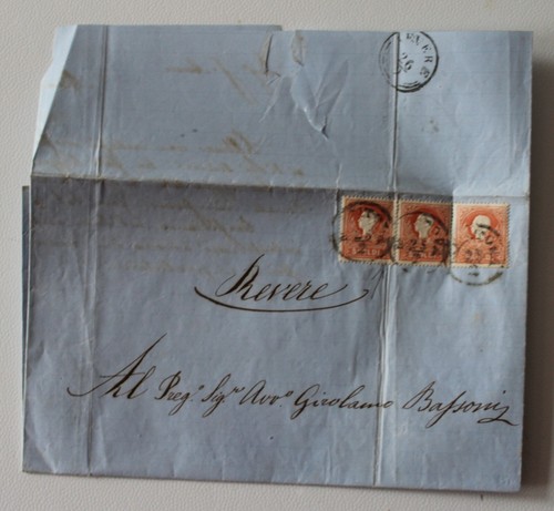 1859 lombardo veneto lettera - lombardo-veneto,