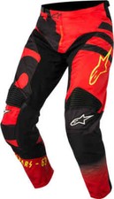 PANTALONE MOTO CROSS ALPINESTARS RACER BRAAP PANTS BLACK RED YELLOW 