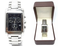 Orologio Altanus rectangular swiss made chrono ref Alt7809KK all stainless steel