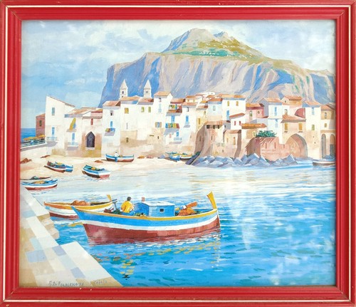 Dipinto olio tela paesaggio - tela,