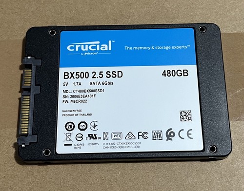 Crucial bx500 480 sata - 480, 2,5"