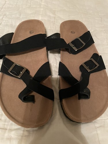 Sandali donna plantare nero