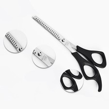 FORBICI DENTATE PROFESSIONALI BARBIERE ACCIAIO PARRUCCHIERE SFOLTISCE CAPELLI