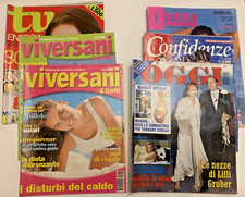 Lotto 6 riviste OGGI, DONNA MODERNA, CONFIDENZE, VIVERSANI, TU - anno 2000