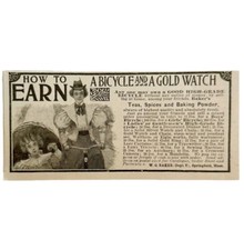 Baker Teas Spezie Guadagna Una Bicicletta 1897 Pubblicità Bici Vittoriane ADBN1A1