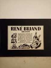 Pubblicità originale RENE' BRIAND BRANDY rifilatura da rivista in passepartout