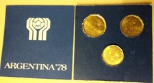 ARGENTINA, SERIE N. 3 MONETE