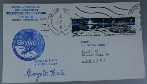 Autografo george fariss - autografo, w.