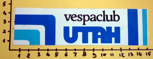 Vespaclub utah adesivo - vespaclub,