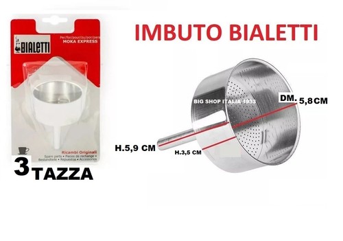 Bialetti ricambi imbuto - imbuto, moka