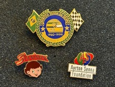 Ayrton Senna Helmet F1 Pin