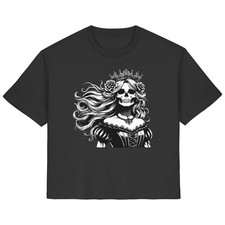 T-shirt teschio gotico donna