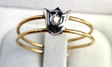 Tulipano ANELLO ORO giallo 18kt 750 NUOVO DIAMANTE NATURALE Brillante Solitario
