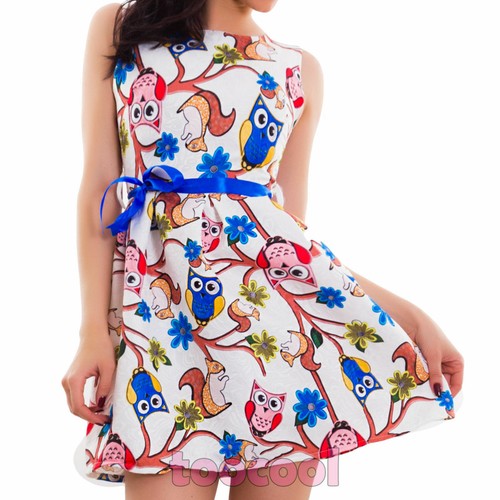 Vestito donna miniabito skater