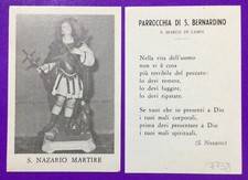 SANTINO HOLY CARD, SAN NAZARIO