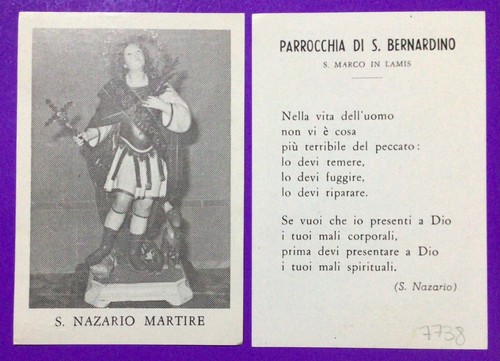 Santino holy card san - san, nazario