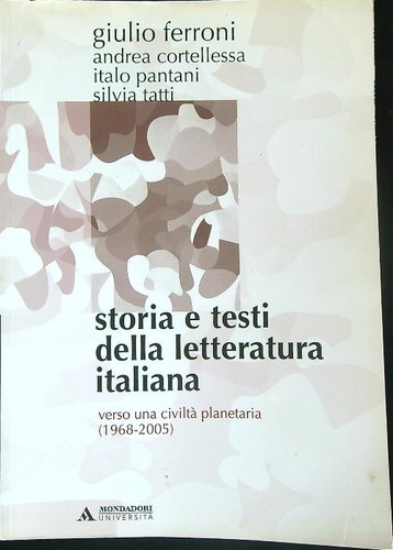 Storia testi della - storia, e