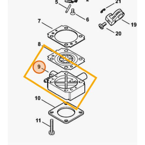 Stihl flangia carburatore - stihl,