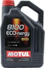 5 Litri Olio Motul 8100 ECO NERGY 5W30 A5 B5 Sintetico Ford WSS M2C 913D Dpf