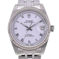 TUDOR Prince Oyster Date 72034 K18WGBezel quadrante bianco automatico uomo N#142798