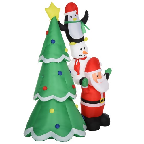 Homcom natale gonfiabile - gonfiabile, da