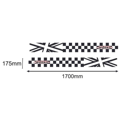 Set adesivi auto mini cooper - adesivi,