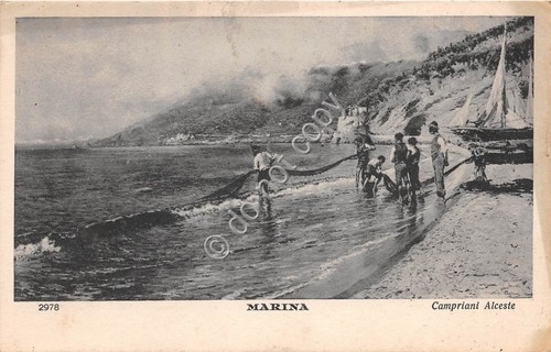 Cartolina marina pescatori - cartolina,