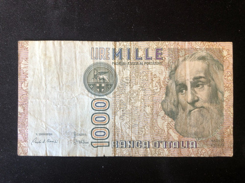 Italia banconota 1000 lire - 1000,